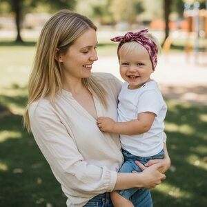 HEADBAND Floral and Polka Dot Headband Set for Baby
